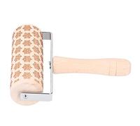 HEEPDD Rodillo de Amasar Navideño, Rodillo de Masa de Madera Grabado para Hornear en Días Festivos, Perfecto para Decorar Galletas y Repostería Casera para Productos para Hornear Divertidos en