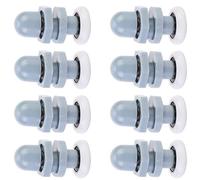 HEEPDD Rodillos de Plástico para Puertas Correderas, Ruedas Deslizantes Suaves y Silenciosas para Puertas y Ventanas de Vidrio de Baño, con Diseño a Prueba de óxido, 8 Uds. (20MM)