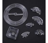 HEEPDD Rompecabezas de Cristal 3D, Juguete Creativo DIY con Forma de Saturno Transparente para Niños y Adultos, Desarrolla Inteligencia y Coordinación (Transparente)