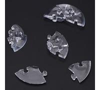 HEEPDD Rompecabezas de Cristal 3D, Juguete de Rompecabezas Transparente para Niños y Adultos, Desarrolla Inteligencia y Coordinación de Cristal 3D, Juguete Creativo Modelo Nan en Forma de Saturno