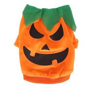 HEEPDD Ropa para Perros de Halloween, Camisa para Mascotas de Halloween, Ropa de Cosplay de, Juego de 4 Piezas con Gráficos de Fantasmas de Calabaza y Esqueleto para Perros (M)