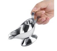 HEEPDD Salsera de Acero Inoxidable de 3oz, Servidor de Salsa de Boca de Pato a Prueba de Fugas para Comedor Doméstico y Cocinas Profesionales, Productos para Hornear (3 onzas)