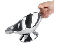HEEPDD Salsera de Acero Inoxidable de 3oz, Servidor de Salsa de Boca de Pato a Prueba de Fugas para Comedor Doméstico y Cocinas Profesionales, Productos para Hornear (10 onzas)