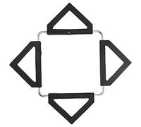 HEEPDD Salvamanteles de Silicona con Marco de Acero Inoxidable, Soporte Plegable Expandible para Ollas Calientes, Almohadilla Antideslizante para Ollas Calientes, Sartenes, Cuencos en Encimera y