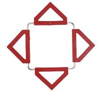 HEEPDD Salvamanteles de Silicona con Marco de Acero Inoxidable, Soporte Plegable Expandible para Ollas Calientes, Almohadilla Antideslizante para Ollas Calientes, Sartenes, Cuencos en Encimera y