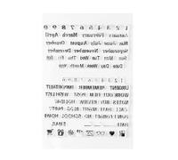 HEEPDD Sellos Transparentes del Alfabeto de la Máquina de Escribir, Material, 26 Letras y Números, Perfectos para álbumes de Recortes, Diarios y Proyectos de Manualidades Sellos Transparentes del