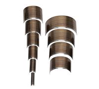 HEEPDD Set de Cortador, Forma de Cuero en V de Bricolaje o Mando de Cortador Redondo Cinturón de Cuero Herramientas para Correa para la Billetera de Correa y Bolsas (Set de 10 piezas de semicírculo