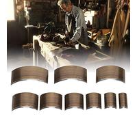 HEEPDD Set de Cortador, Forma de Cuero en V de Bricolaje o Mando de Cortador Redondo Cinturón de Cuero Herramientas para Correa para la Billetera de Correa y Bolsas (Juego de 9 piezas de semicírculo