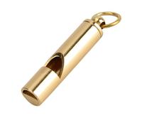 HEEPDD Silbato de Entrenamiento para Perros y Pájaros, Aleación de Aluminio, Dispositivo de Sonido de Emergencia, Diseño de Doble Tubo, 2,2 X 0,35 Pulgadas, Llavero Compacto y Ligero para Aventuras
