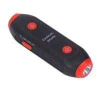 HEEPDD Silbato Electrónico, Material ABS, 3 Luces LED para Entrenamiento y Entrenamiento Deportivo, Silbato Electrónico Rojo para Entrenadores y Atletas (Rojo)