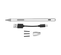HEEPDD Smart Stylus, Indicador LED Stylus Pen Aleación de Aluminio Magnético para Computadora Portátil 1 2 3 (Plata)