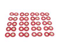 HEEPDD Snap Magnetic de Cuero, 20 Sets Golden Color Magnetic Botón Snaps de Cuero de 14 Mm para Bolso Nan de Costura de Costura (rojo)