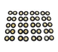 HEEPDD Snap Magnetic de Cuero, 20 Sets Golden Color Magnetic Botón Snaps de Cuero de 14 Mm para Bolso Nan de Costura de Costura (BLACK)