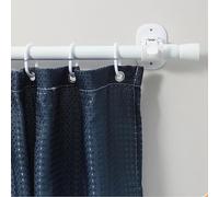 HEEPDD Soporte Autoadhesivo para Barra de Cortina, Fácil Montaje sin Agujeros para Inquilinos, Material ABS, Soporte Ligero de 2,1 Oz, para Barra de Gran Capacidad Mantiene las Cortinas Estables en el