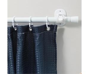 HEEPDD Soporte Autoadhesivo para Barra de Cortina, Fácil Montaje sin Agujeros para Inquilinos, Material ABS, Soporte Ligero de 2,1 Oz, para Barra de Gran Capacidad Mantiene las Cortinas Estables en el