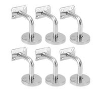 HEEPDD Soporte de Barandilla de Acero Inoxidable, Soporte de Montaje en Pared de Acero Inoxidable 304 con 1,23 Mm de Espesor para Barandilla de Escalera en Interiores y Exteriores