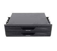 HEEPDD Soporte de Bolsillo de Radio de DIN de un Solo DIN para Almacenamiento Estéreo de Automóviles, Portavasos de 1DIN de 1DIN de Múltiples Usos, Material ABS