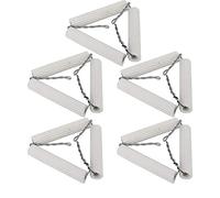 HEEPDD Soporte de Crisol de Laboratorio, Soporte Triangular de Cerámica con Alambre de Hierro, Trípode de Laboratorio de 5 Piezas de 65 Mm para Usos de de Química de Calefacción