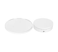 HEEPDD Soporte de Exhibición Giratorio de 360 grados, Plato Giratorio Eléctrico con Control Remoto para Exhibición de Adornos de Relojes de Joyería (WHITE)