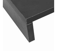 HEEPDD Soporte de Madera para Monitor, Elevador de Pantalla Ergonómico para Oficina en Casa, Visualización Cómoda que Reduce la Fatiga Visual, Almacenamiento Debajo del Estante para Teclado y (BLACK)