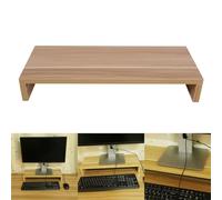 HEEPDD Soporte de Madera para Monitor, Elevador de Pantalla Ergonómico para Oficina en Casa, Visualización Cómoda que Reduce la Fatiga Visual, Almacenamiento Debajo del Estante para Teclado y (Color