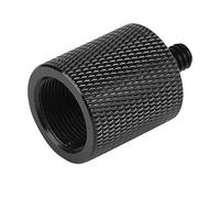 HEEPDD Soporte de Micrófono Adaptador de Soporte de Micrófono de Metal, Conector de Tornillo Hembra de 5/8 de Pulgada a Macho de 1/4 de Pulgada para Trípode y Cámara, Aleación de Aluminio, Negro,