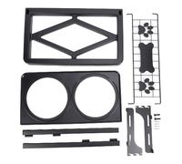 HEEPDD Soporte Elevado para Cuencos para Perros, Ajustable, Soporte para Cuencos de Agua para Mascotas con 2 Cuencos de Acero Inoxidable, para Perros Pequeños, Medianos y Grandes