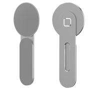 HEEPDD Soporte Magnético para Teléfono Portátil, Fuerte Fuerza Magnética, Aleación de Aluminio, Soporte Lateral para Teléfono Portátil con Tecnología, para iOS 12 13 y Monitor (Silver)