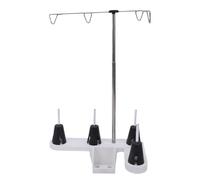 HEEPDD Soporte para Hilo para Máquina de Coser, Soporte para 4 Carretes de Acero Inoxidable para Bordado, Acolchado, Dobladillo, No Más Hilos Enredados para Máquinas de Coser Domésticas