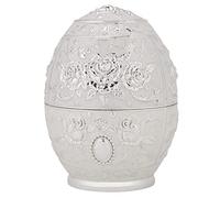 HEEPDD Soporte para Palillos de Dientes, Dispensador de Palillos de Dientes de Metal de Aleación de Zinc con Exquisito Patrón Floral y Diseño Superior a Presión, para Decoración de (amanecer plateado)