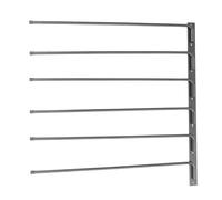 HEEPDD Soporte para Silla de Montar, Soporte para Manta de Caballo, de Pared Abatible de 180 Grados, Resistente, con 6 Ganchos Bien Espaciados, para Organización de Sala de