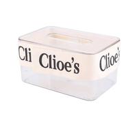 HEEPDD Soporte Transparente para Caja de Pañuelos, Soporte para Toallas de Papel DIY con Correas Elásticas para Cajas Estándar, Cubierta Transparente de Pet de Gran Apertura para