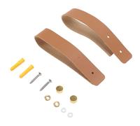 HEEPDD Soportes para Barras de Cortina de Cuero Boho, Soportes de Cuero, Correas Reforzadas para Tratamiento de Ventanas, Apartamentos y Dormitorios de Alquiler para Barras de Cortina