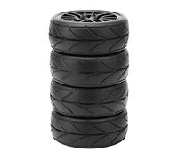 HEEPDD Sturdy 4pcs RC RC Tires Car EN LA REDIO DE RODER para HPS HPI 1/10, Tirno DE Rastreador DE Mano DE Obra Precisa con Diseño Amplio para el Accesorio DE Automóviles