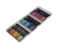 HEEPDD Suministros de Arte Marcadores de Pincel Acrílico, Marcadores Profesionales de Pintura Acrílica, Juego de 36 Colores para Manualidades, Tela, Roca, Madera, Vidrio, Metal