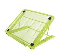 HEEPDD Suministros de Oficina Soporte Plegable para Computadora Portátil de Malla Metálica de 6 Niveles con Diseño Ventilado y Pies Antideslizantes para Tabletas, Tableros de Dibujo en el Hogar,