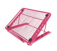 HEEPDD Suministros de Oficina Soporte Plegable para Computadora Portátil de Malla Metálica de 6 Niveles con Diseño Ventilado y Pies Antideslizantes para Tabletas, Tableros de Dibujo en el Hogar,