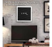 HEEPDD Tablero de Letras de Plástico de 25 Cm con Letras y Números Intercambiables para Decoración de Habitaciones, y Números para Decoración de Habitaciones, Mensajes Fáciles de Personalizar para