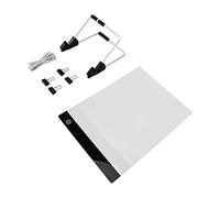 HEEPDD Tablero de Pintura de Diamantes LED, Mesa de Luz de Copia Ajustable con LED de Atenuación, Herramienta de Artesanía Portátil para Arte y Caligrafía