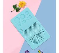 HEEPDD Tablero para Quilling, Guía, Ideal para Entusiastas de las Manualidades, Azul, Tablero para Quilling de 6,1 X 3,6 Pulgadas, Material ABS, Rejilla de 20 Pines para Bordado de Costura (BLUE)