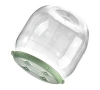 HEEPDD Taburete de Almacenamiento Transparente, Organizador de Juguetes de Plástico Resistente, Caja Redonda Multifuncional para Juguetes de Niños y de Zapatos, Entrada a la Sala de Estar del Hogar