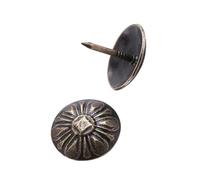 HEEPDD Tachuelas de Tapicería, Cabezas de Clavos de Hierro con Acabado en Bronce Vintage para Muebles, Sofás, Puertas, Gabinetes, Proyectos de Manualidades, Diámetro de Cabeza de 0,9 Pulgadas,