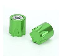 HEEPDD Tapas Centrales de Rueda de Coche RC Tapas de Tuerca M4 de Aleación de Aluminio 4PCS 12 X 10,8 Mm Cubiertas de Llanta de Rueda para 1 10 RC Crawler Upgrade para Axial SCX10 90046 D90 (Green)