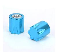 HEEPDD Tapas Centrales de Rueda de Coche RC Tapas de Tuerca M4 de Aleación de Aluminio 4PCS 12 X 10,8 Mm Cubiertas de Llanta de Rueda para 1 10 RC Crawler Upgrade para Axial SCX10 90046 D90 (Blue)