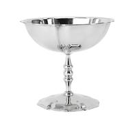 HEEPDD Taza de Postre con Base de Acero Inoxidable, Tazón para Servir de Alto Brillo de Grado 304 para Helado, Pudín, Yogur, Capacidad de 6 Oz con Base de Tallo Largo (Alto brillo)