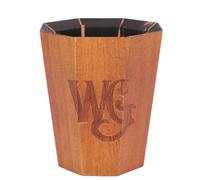 HEEPDD Taza de Whisky de Madera Hecha a Mano, Madera de Caucho de Primera Calidad, Capa Interior Carbonizada, Retención óptima de Temperatura, 2,3x3,6x3,1 Pulgadas (GT)