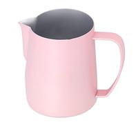 HEEPDD Taza para Espumar Leche Jarra de café con Leche Espesa de Acero Inoxidable 304 Jarra de 600 Ml Rosa con Pico de águila
