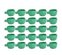 HEEPDD Tazón de Agua de Alimentos, 25 Piezas PP PP Plástico a Prueba de óxido Mini Páreas de Pájaros de Alimentos Tazón de Agua Atractiva (61 Teclas (102 x 15 x 44 cm / 40.2 x 5.9 x 17.3in))