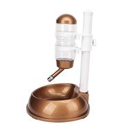 HEEPDD Tazón de Dispensador de Agua Estancada Ajustable con Poste Desmontable, Alimentador Multifuncional de Alimentos para Perros