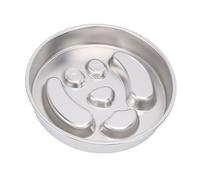 HEEPDD Tazón para Perros de Alimentación Lenta, Acero Inoxidable No Resbalando Antihoras Ahogar Lento Comiendo Tazón para Perros Alimentador de Alimentos para (Patrón de Cachorro)